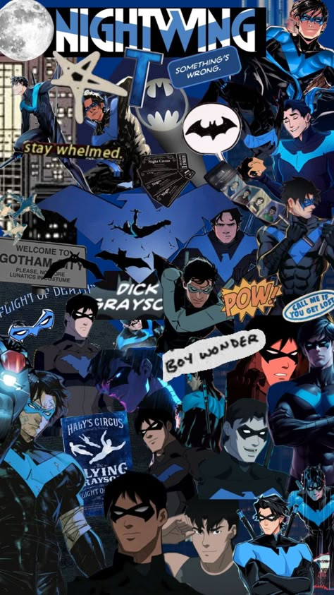 #iykyk Nightwing Titans, Batman Bad Blood, Justice League Dark Apokolips, Justice League Vs Teen Titans, Nightwing Wallpaper, Batman Vs Robin, Nightwing Young Justice, Batman And Harley Quinn, Nightwing Art