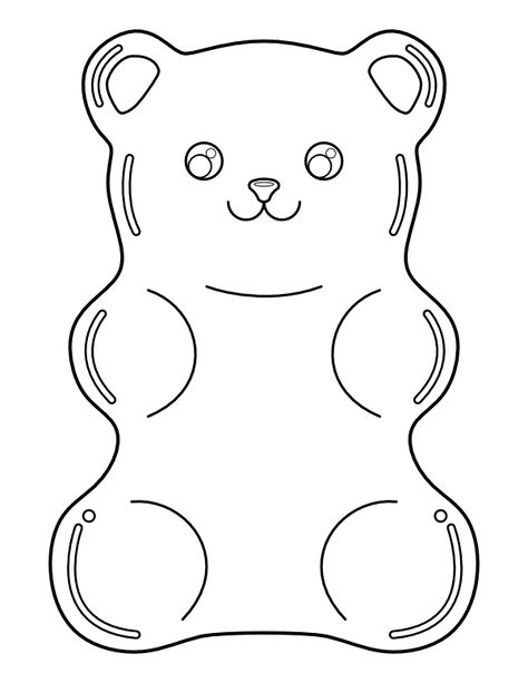 Gummy Bear, Gummy Bears, Free Printable, Bears, Coloring Pages, Teddy Bear, Colouring Pages