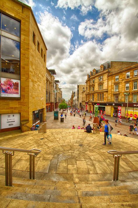 Buchanan Street, Glasgow Beautiful Scotland, Visit Edinburgh, Scotland Travel, Glasgow, Edinburgh, Scotland, Street View, Travel