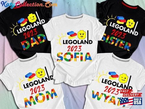 Legoland Shirt Matching Trip T-Shirt Classic Check more at https://katycollection.com/product/legoland-shirt-matching-trip-t-shirt-classic/ Birthday Menu, Family Shirt, Travel Shirts, Vacation Shirts, Disney Trips, Matching Shirts, Perfect Shirt, Family Shirts, To Miss