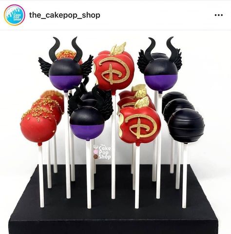 Descendants Cake, Themed Cake Pops, Cake Pop, Descendants, Themed Cakes, Cake Pops, Kids Birthday, Birthday Party, Cake