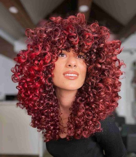 Curly Hair 3b, 3b Curly Hair, 3b Hair, Easy To Do Hairstyles, Mahogany Hair, Hair Color Mahogany, Shoulder Length Curly Hair, Color Streaks, Cute Hairstyles For School