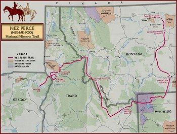 Nez Perce National Historic trail map Lewis And Clark Trail, Native Beauty, 5th Grade Ela, 5th Grade Social Studies, Native American Heritage Month, Trail Of Tears, Hiking And Camping, State Of Oregon, Wit And Wisdom