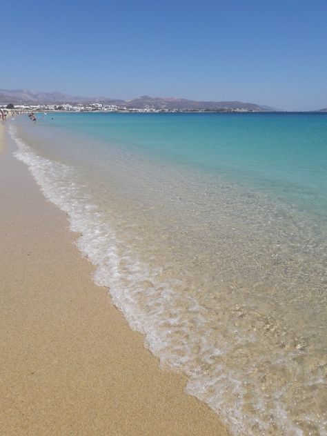 Agios Prokopios beach, Naxos, Greece Naxos Greece, Naxos Island, Mediterranean Travel, Cyclades Islands, Greece Islands, Hidden Beach, Travel Map, Travel Spots, Beautiful Ocean