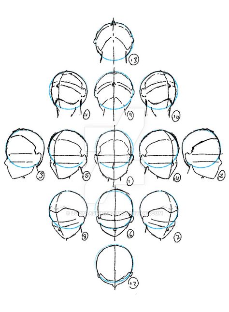 Views of head. by lucio-ashihara 얼굴 드로잉, Pencil Sketch Drawing, Drawing Tutorial Face, Drawing Heads, Siluete Umane, 얼굴 그리기, Anatomy Sketches, Pencil Drawings Easy, Women Health