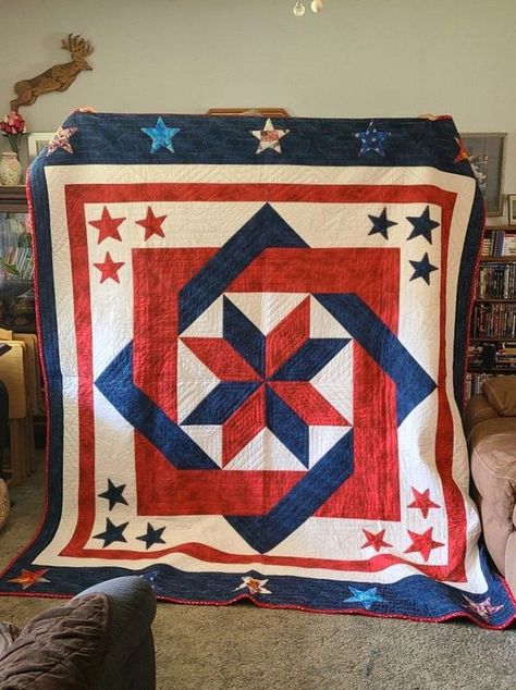 Free Patterns of QUILTING | Every stitch on this quilt feels like a tribute to freedom and elegance | Facebook Quilt Of Valor Patterns Free, Quilt Of Valor Patterns, Quilts Of Valor Patterns Free Easy, Patriotic Quilts Patterns Free, Quilts Of Valor Patterns Free, Quilts Of Valor Patterns, Valor Quilts, American Flag Quilt, Quilts Of Valor