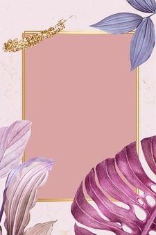 Pink And Gold Background, Frame Illustration, Gold Wallpaper Background, Wedding Invitation Background, Leaves Illustration, Invitation Background, Instagram Background, Frame Vector, Floral Border Design