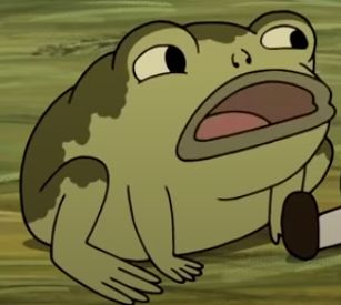 jason funderberker // over the garden wall frog Over The Garden Wall Frog, Jason Funderberker, Over The Garden Wall, Garden Wall, The Garden, Wall