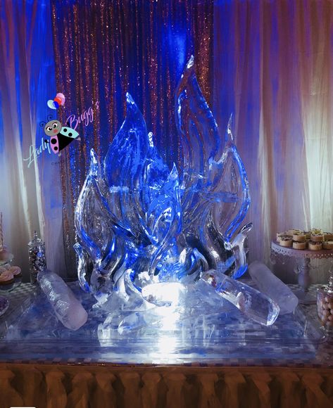 Fire And Ice Centerpieces Diy, Ice Centerpieces, Ice Wedding, Ice Party, Centerpieces Diy, Ice Sculpture, 2024 Ideas, Ice Sculptures, Diy Centerpieces