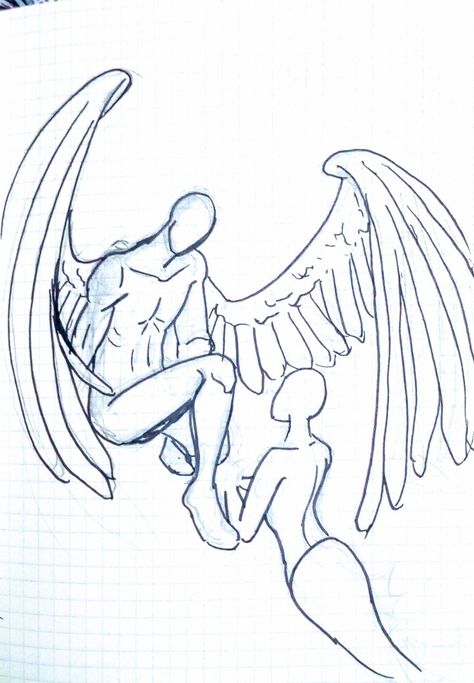 Wing Angel Drawing, White Wings Drawing, Winged Person Drawing Base, Hawk Wings Drawing, Angel Wings Wrapped Around Person, Wings Wrapped Around Person Drawing, Wings Wrapped Around Person, Folded Wings Drawing, Flying Poses Drawing Wings