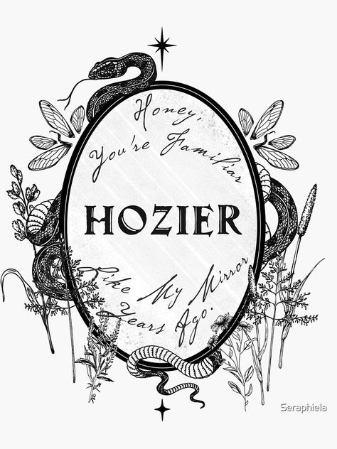 Poster Hozier, Hozier Art, Art Fan, Black And White Stickers, Fan Poster, Sticker Printer, Poster Music, Music Tattoo, Hozier