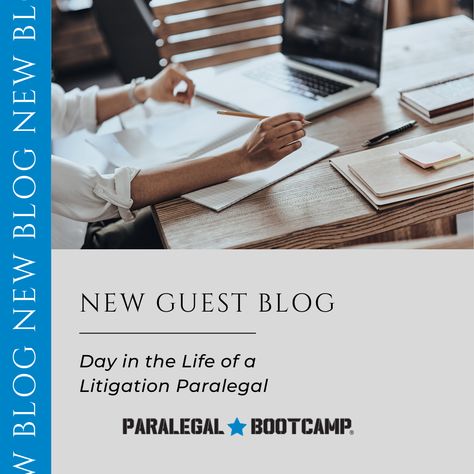 What is it like to be a litigation paralegal? Whether you're looking to become a paralegal or move into litigation, it's always helpful to get an inside look from someone who's doing it every day. Guest blogger Noor Haleem wrote our latest blog detailing a day in the life of her time as a litigation paralegal with tips and tricks for success along the way! Read the full blog here! #newblog #guestblog #litigationparalegal #careertips Paralegal Tips, Nurse Paralegal, Paralegal Student, Paralegal Books, Litigation Paralegal, Case Management, Time Blocking, Guest Blogging, Filing System