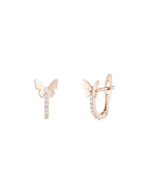 Minimal Butterfly, Stone Frame, Butterfly Motif, Silver Jewellery Online, Minimal Jewelry, Butterfly Shape, Rose Gold Metal, Diamond Jewelry, Gold Metal