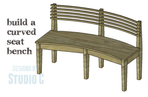 DIY Plans to Build a Curved Seat Bench_Copy Curved Outdoor Benches, Wooden Spool Projects, Outdoor Bench Plans, Garden Bench Plans, Sitting Arrangement, Diy Bench Outdoor, Woodworking Plans Pdf, Wooden Garden Benches, Curved Bench