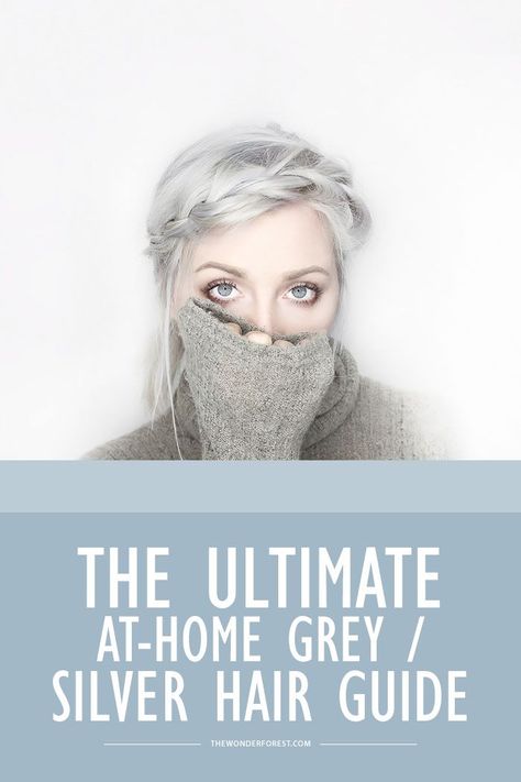 How To Get White Hair At Home, How To Get Silver Hair At Home, Grey Hair Toner, Silver Grey Hair Dye, White Silver Hair, Grey Silver Hair, Wonder Forest, Silver Hair Dye, Your Hair