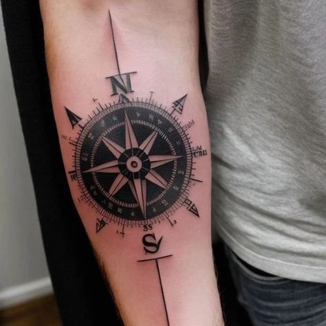 🌟 Give Your Life Direction - Compass Tattoo Guide for 2024 🌟 Not All Who Wander .... Do you Know this quote? Read to the end to find out the ending. Ready to get inked? The timeless compass tattoo is a top choice in the tattoo community. But why is it so popular? Let's dive in! 🌍✨ A compass, originally invented in ancient China, is all about navigation and orientation. It symbolizes guidance, travel, independence, and more. For sailors, it's a lifeline through stormy seas, and for traveler... A Compass Tattoo, Compass Tattoo Ideas, Life Direction, Tattoos Chest, Simple Compass Tattoo, Compass Tattoos, Simple Compass, Tattoos Forearm, Tattoo Guide