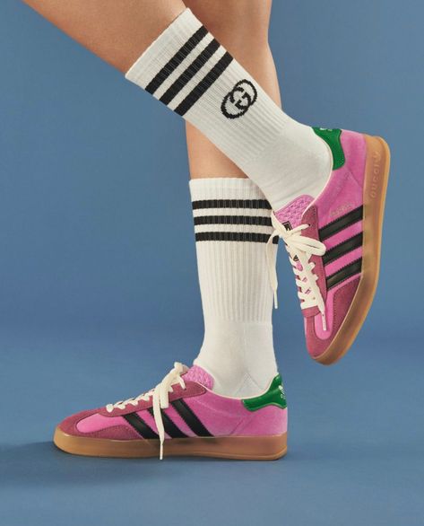 Gucci adidas Adidas Samba X Gucci, Adidas X Gucci Shoes, Gucci Samba Outfit, Gucci X Adidas 2022, Adidas Gucci 2022, Adidas Gucci Shoes, Gucci Samba, Pink Samba Adidas, Pink Adidas Samba