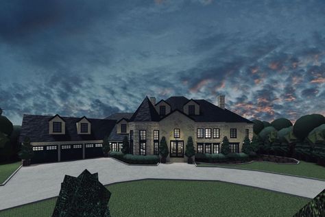 Colonial House Exterior Design, Exterior Colonial House, House Exterior Colonial, Bloxburg House Exterior, Modern Colonial House Exterior, Colonial House Exterior, French Chateau Home, Modern Colonial House, Luxury Houses Entrance