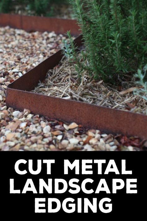 How to Cut Metal Landscape Edging Timber Edging, How To Cut Metal, Landscape Edging Ideas, Metal Lawn Edging, Steel Edging Landscape, Metal Landscape Edging, Metal Garden Edging, Steel Edging, Metal Garden Beds