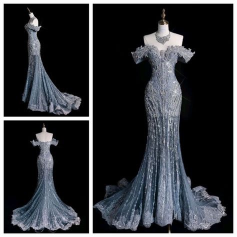 Under The Sea Prom Dress, Themed Prom Dresses, Prom Mermaid, Fantasy Clothes, Classy Dresses, Cinderella Wedding, Virtual Wardrobe, Queen Birthday, Prom Dress Inspiration