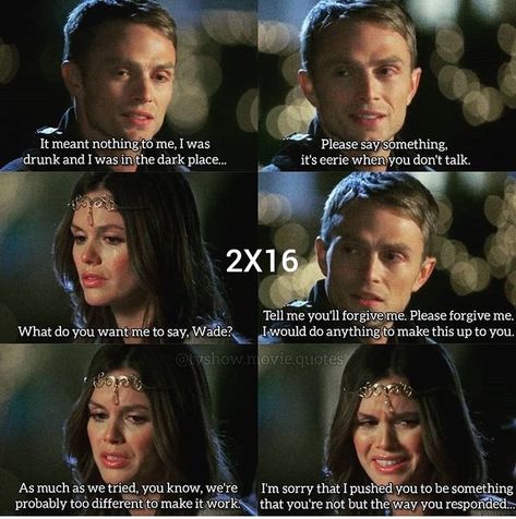 90210 Quotes, Zoe And Wade, Tv Memes, Hart Of Dixie, Quotes On Instagram, Film Quotes, Tv Quotes, Dark Places, Make It Work