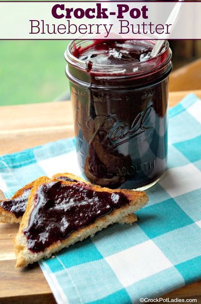 Blueberry Butter Recipe, Blueberry Butter, Fruit Dips, Morning Toast, Jam Recipes Homemade, Butter Crock, Jam And Jelly, Jelly Recipes, Blueberry Recipes