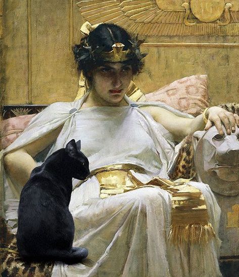 Cat Goddess, Pre Raphaelite Art, John William Waterhouse, Rennaissance Art, Dangerous Animals, Classic Paintings, Old Paintings, Historical Art, Ethereal Art