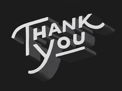 Thank You by Loren Klein | Dribbble Thank You Photography, Thank You Illustration Graphics, Camp Letters, Thank You Font, Thank You Typography, Thank You Poster, Medical Wallpaper, Japanese Typography, Indian Wedding Couple Photography