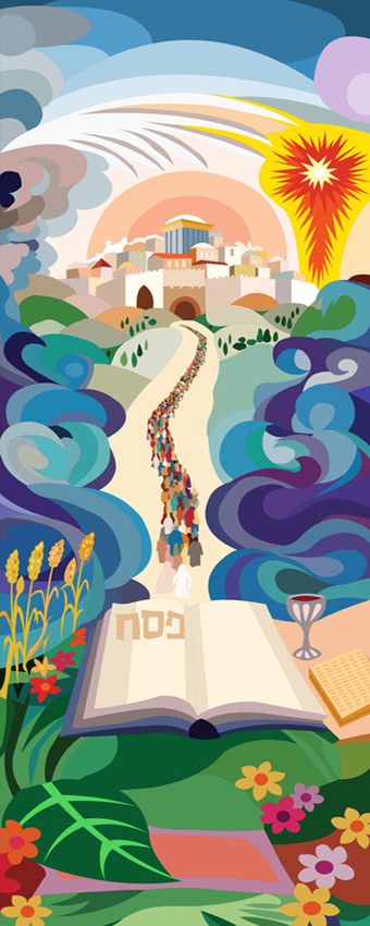 Jewish Pictures, Pesach Art, Passover Painting, Passover Art, Happy Passover, Passover Images, Jewish Artwork, Passover Decorations, Shabbat Shalom Images