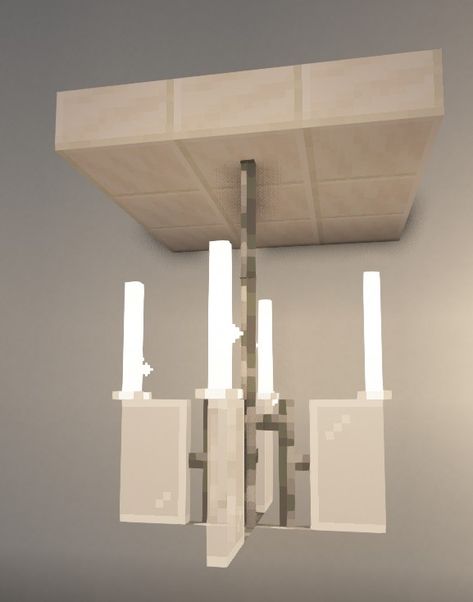 Minecraft Lamp Ideas, Minecraft Light Ideas, Minecraft Lighting Ideas, Chandelier Design Modern, Minecraft Chandelier, Minecraft Lamp, Minecraft Light, Minecraft Interior Design, Minecraft Modern