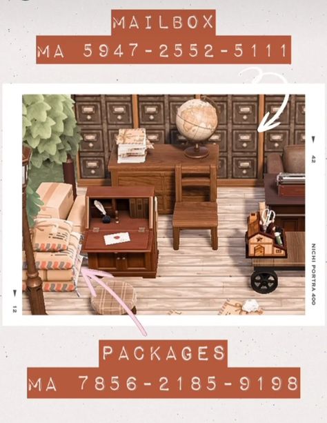 Acnh Box Design, Acnh Mailbox Idea, Acnh Seasons, Acnh University, Acnh Motifs, Mailbox Design, Christmas Island, Acnh Designs, Acnh Codes