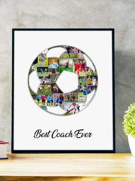 Coach gift, Soccer gift. Choose from hundreds of design templates and add your favorite photos to create a personalized photo collage that will last forever. Coaches Gifts, Football Prints, Soccer Coach Gifts, Soccer Coach, Soccer Gifts, Soccer Coaching, West Ham United, Senior Night, Coach Gift