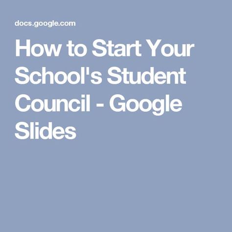 How to Start Your School's Student Council - Google Slides                                                                                                                                                                                 More Student Government Campaign, Middle School Student Council, Student Council Activities, Leadership Classes, Student Council Campaign, School Counselor Resources, Student Ambassador, Student Leadership, Student Government