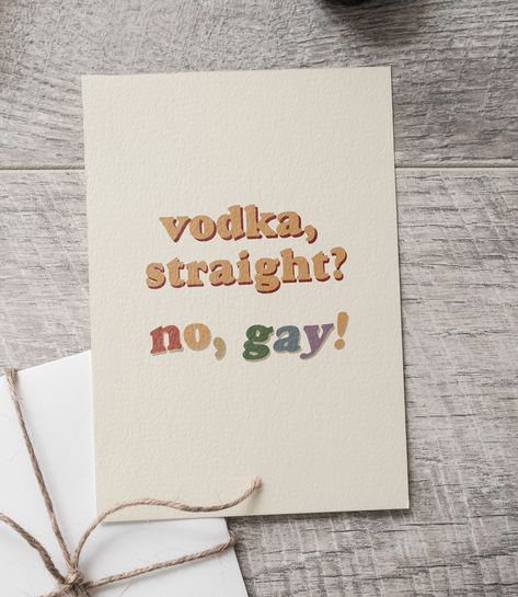 "This printable Harry Styles-inspired poster is an original design by me, featuring the quote - 'vodka, straight? no, gay!' from Harry's first tour! If you miss the days leading up to the album release or gutted about missing Love! On Tour - this piece of home decor is perfect for you. PLEASE KEEP IN MIND THAT NO PHYSICAL ITEM WILL BE SHIPPED. Once you check out, you'll recieve immediate access to your files. // WHAT WILL I RECEIVE? // Your purchase includes 8 scaleable, print-ready (300 DPI) fi Missing Love, Harry Styles Poster, Harry Styles Tour, Album Releases, Love On Tour, Keep In Mind, Vintage Posters, Original Design, Vodka