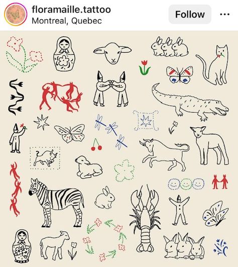 Flash Sheet Tattoo, Montreal Tattoo, La Tattoo, L Tattoo, Cute Tats, Handpoke Tattoo, Petite Tattoos, 4 Tattoo, Flash Sheet