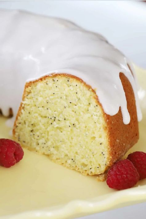 Lemon Poppy Seed Bundt Cake - The Carefree Kitchen Lemon Poppyseed Bundt Cake, Poppyseed Bundt Cake, Lemon Poppy Seed Bundt Cake, Lemon Poppyseed Cake Recipe, Poppy Seed Bundt Cake, Easy Bundt Cake Recipes, Easy Bundt Cake, Lemon Poppyseed Bread, Lemon Poppyseed Cake