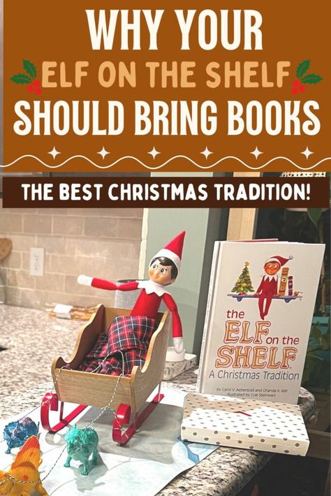 Wondering what your elf on the shelf should bring? How about Christmas books! Here's why our elf brings books and the best way to make it easy on the parents! Elf On The Shelf Brings Books, Elf Antics, Night Book, Old Christmas, Make It Easy, About Christmas, Christmas Books, Shelf Ideas, On The Shelf