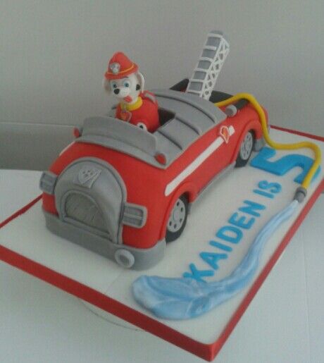 Paw Patrol Fire Truck Cake, Marshall Fire Truck Cake, Fire Cake, Firetruck Cake, Paw Patrol Birthday Cake, Marshall Paw Patrol, Truck Cakes, Paw Patrol Cake, Firetruck Birthday