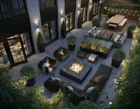 Design Per Patio, Moderne Have, Roof Terrace Design, Roof Garden Design, Rooftop Terrace Design, Rooftop Design, Pergola Design, Rooftop Patio, Have Inspiration