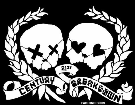 I love the skulls. With my skull obsession, I have to have them somewhere on my body. Maybe black with red eyes though. Foo Fighters Band, 21st Century Breakdown, Fighter Tattoo, Music Nerd, Punk Rock Bands, America Art, Band Logos, Foo Fighters, Soft Grunge