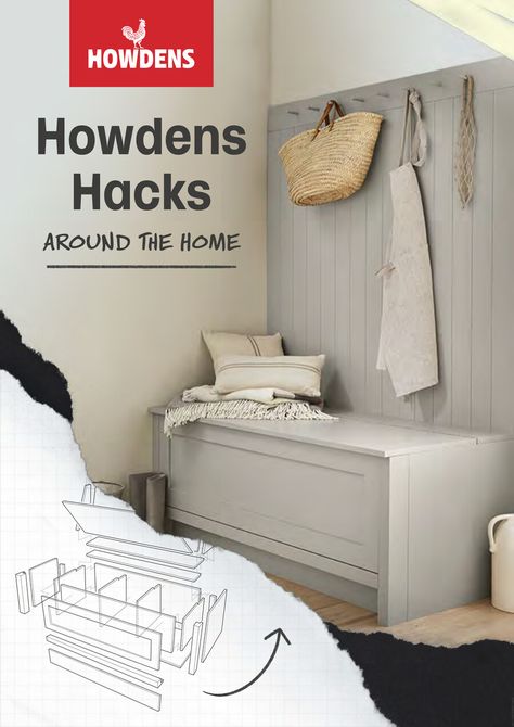 From smart hallway storage to inventive home offices, these hacks will help redefine rooms throughout the home to make space more valuable. Howdens Boot Room, Howdens Bathrooms, Coat Room, Howdens Kitchens, Hallway Entry, Home Bar Areas, Narrow Hallway Ideas, Entry Hallway, Hallway Storage