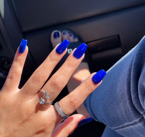 Ultra Blue Nails, Sonic Blue Nails, Blue Jay Nails, Colbolt Blue Nails Almond, Dark Blue Nails Coffin, Dodger Blue Nails, January Blue Nails, All Blue Nails, Blue Nails For Prom