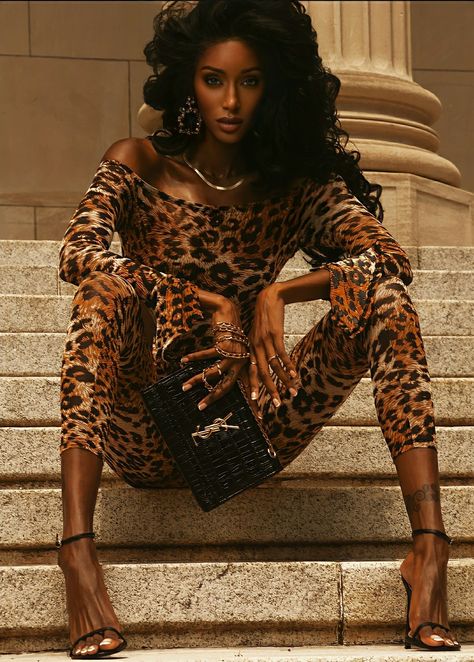 Showcasing bold elegance and statement-making style, this leopard print catsuit is a fierce feminine addition to any wardrobe. Paired with sophisticated Michael Kors Jordyn heels and iconic YSL Kate Monogram purse, it's sure to turn every head in the room! Follow me in the @LTK shopping app to shop this post and get my exclusive app-only-content! Leopard Catsuit, Ysl Kate, Herringbone Chain, Chic Outfit, Shopping App, Catsuit, Herringbone, Chic Outfits, Leopard Print