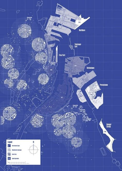 Dark Blue Architecture, Copenhagen Map, 26 Jan, Urban Analysis, Architecture Mapping, Blue Map, Paper City, Concept Diagram, Architecture Graphics