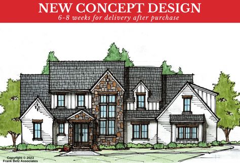 Forsyth Knoll House Floor Plan | Frank Betz Associates Frank Betz, Site Sign, Construction Documents, Cad File, Plan Book, Plan Drawing, House Floor, Front Elevation, House Flooring