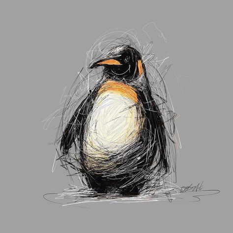 Check out this new painting that I uploaded to! https://fineartamerica.com/featured/scribbled-penguin-in-abstract-olena-art-by-lena-owens-vibrant-design.html A stylized penguin is depicted with abstract brush strokes  #penguinart #expressivebrushstrokes #wildlifeart #sketchstyle #vibrantcontrast #dynamiclines #artisticmotion #blackandwhiteart #animalillustration #boldlines #penguinlove #creativeartwork #uniquestyle #artisticexpression Abstract Brush Strokes, Scribble Drawing, Penguin Art, Scribble Art, New Painting, The Penguin, Abstract Art Print, Creative Artwork, Wildlife Art