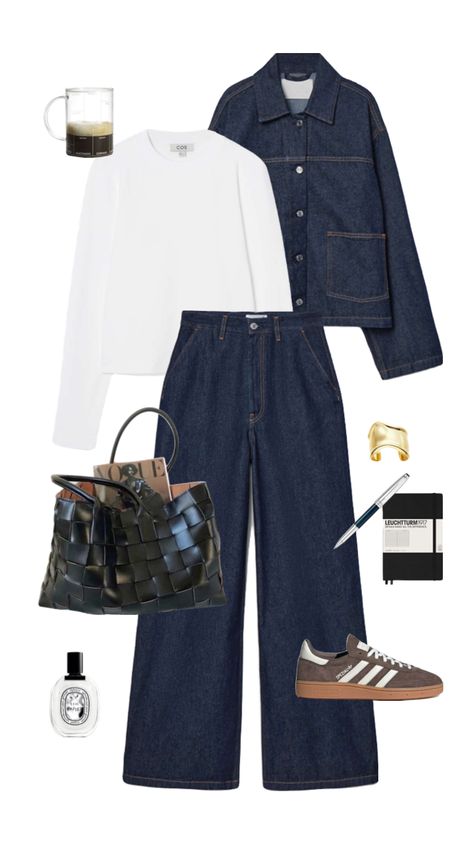 casual jeans outfit | oliwiaaesthetics on TikTok Casual Jeans Outfit, Best Winter Outfits, Shoes Outfit Fashion, Casual Day Outfits, Midi Skirts, Jeans Outfit, Looks Style, Casual Style Outfits, Lookbook Outfits