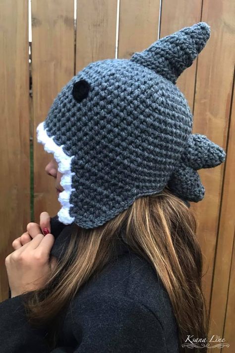 Crochet Hats Funny, Crochet Hat Funny, Crochet Funny Hats, Shark Crochet Hat, Funny Crochet Hats, Funny Crochet Hat, Crochet Shark Hat, Crochet Funny Hat, Shark Crochet