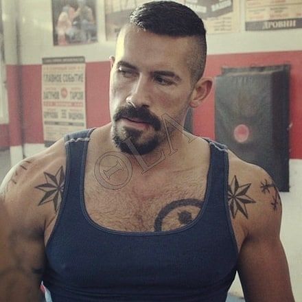 Boyka Yuri Tattoo, Boyka Yuri, Yuri Boyka, Martial Arts Master, Scott Adkins, Instagram Training, Beard Look, Training Day, Hollywood Celebrities