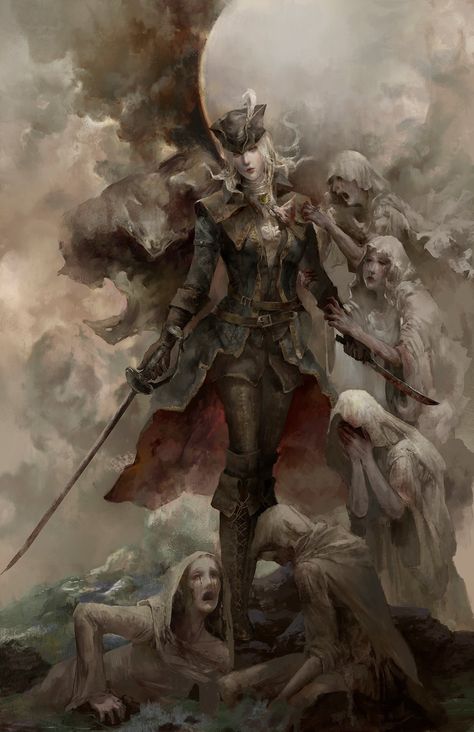 Bloodborne Maria, Christian Angel, Lady Maria, Dark Souls Artwork, Creature Fantasy, Bloodborne Art, Soul Game, Demon Souls, Dark Souls 3